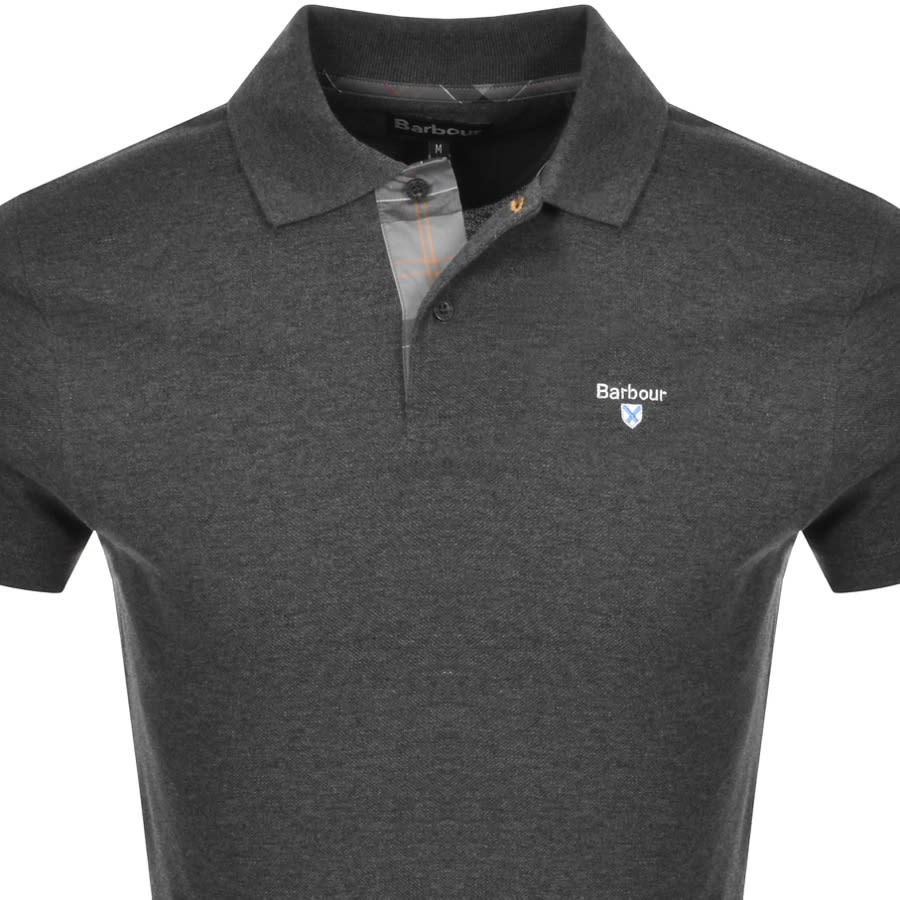 Alternative Image for ProductBarbour Pique Polo T Shirt Grey2